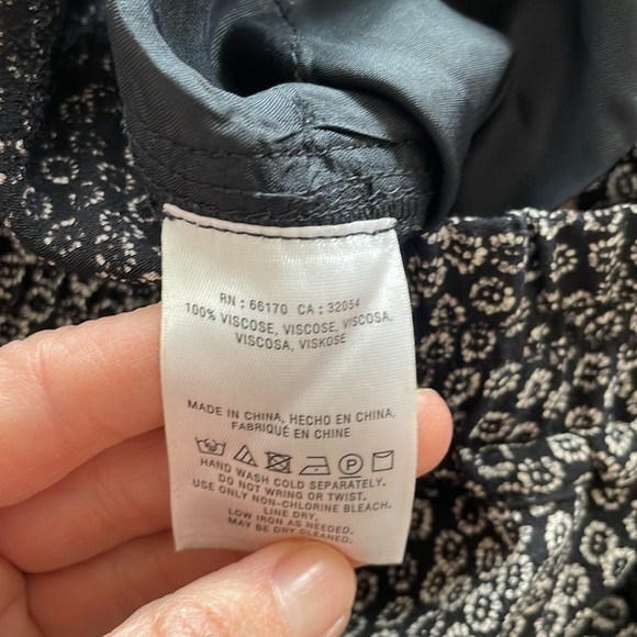 Anthropologie Ett Twa Track-Striped Joggers pants Flower Printed size S - Picture 11 of 12